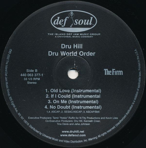 Dru Hill : Dru World Order (12")