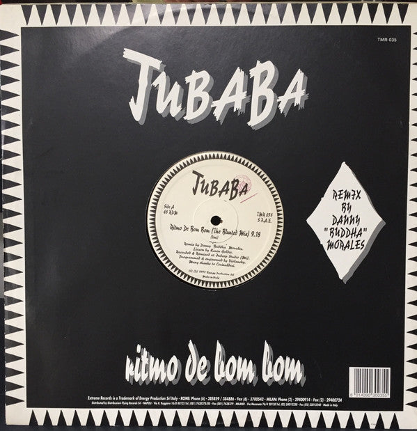 Jubaba : Ritmo De Bom Bom (12")