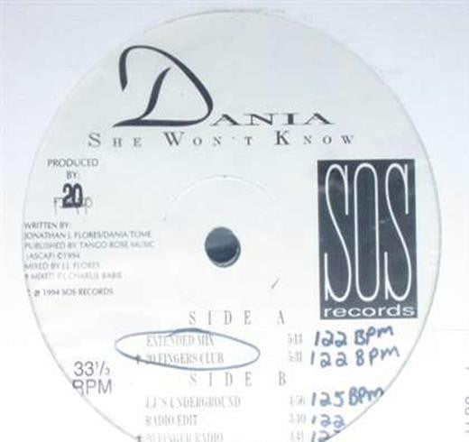 Dania (3) : She Won't Know (12")