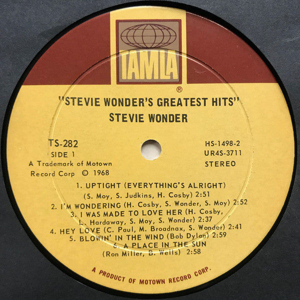 Stevie Wonder : Greatest Hits (LP, Comp, Ind)