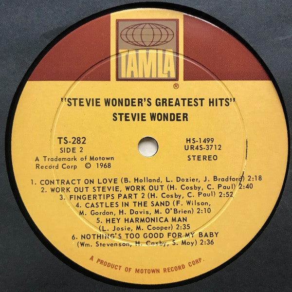 Stevie Wonder : Greatest Hits (LP, Comp, Ind)