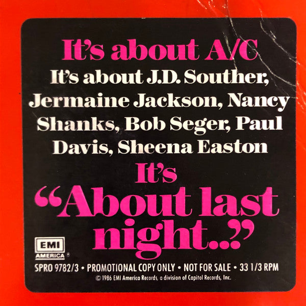 Various : A/C "About Last Night" Compilation (12", EP, Promo)