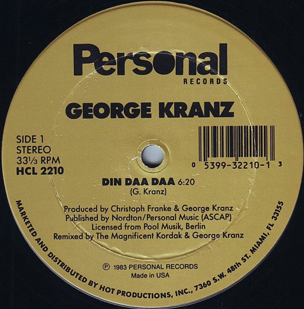 George Kranz : Din Daa Daa (12", RE)