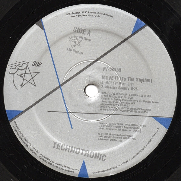 Technotronic : Move It (To The Rhythm) (2x12")