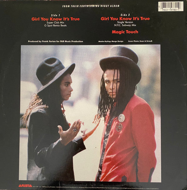 Milli Vanilli : Girl You Know It's True (12")