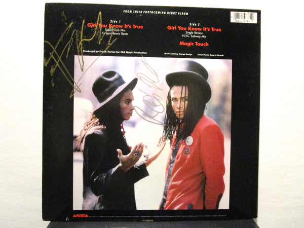 Milli Vanilli : Girl You Know It's True (12")