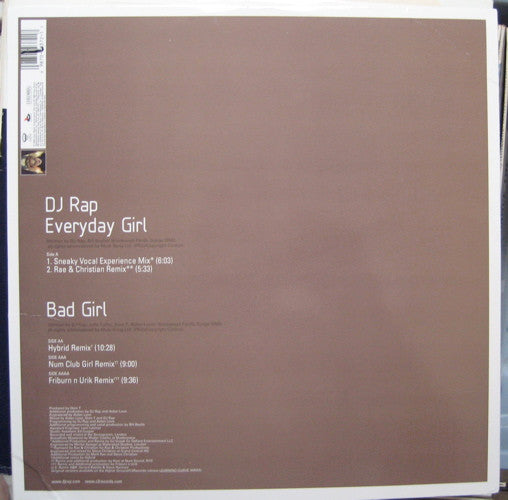 DJ Rap : Everyday Girl / Bad Girl - The Remixes (2x12")