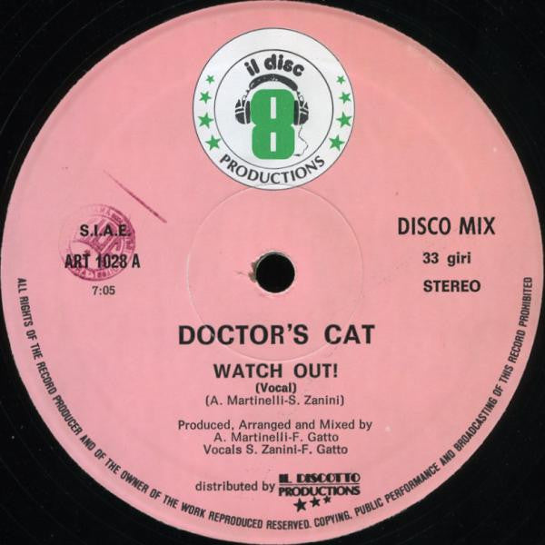 Doctor's Cat : Watch Out! (12", Pic)