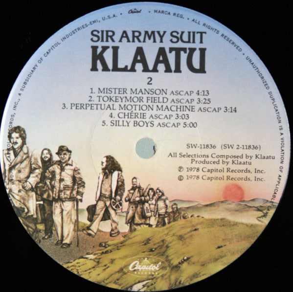 Klaatu : Sir Army Suit (LP, Album, Emb)