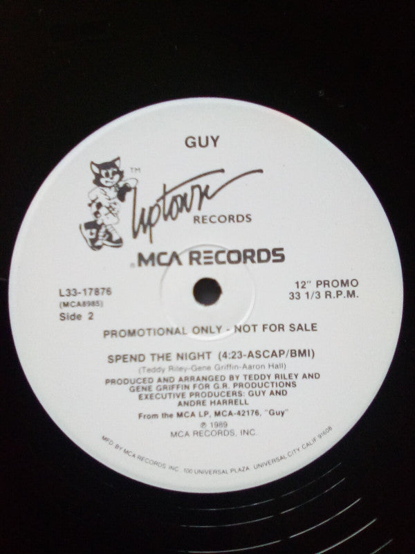 Guy : Spend The Night (12", Single, Promo, Pin)