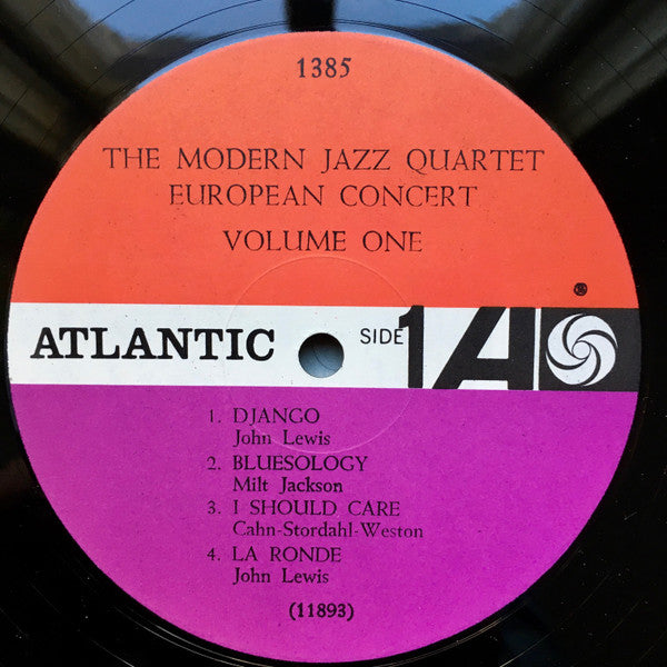 The Modern Jazz Quartet : European Concert: Volume One (LP, Album, Mono, 1st)