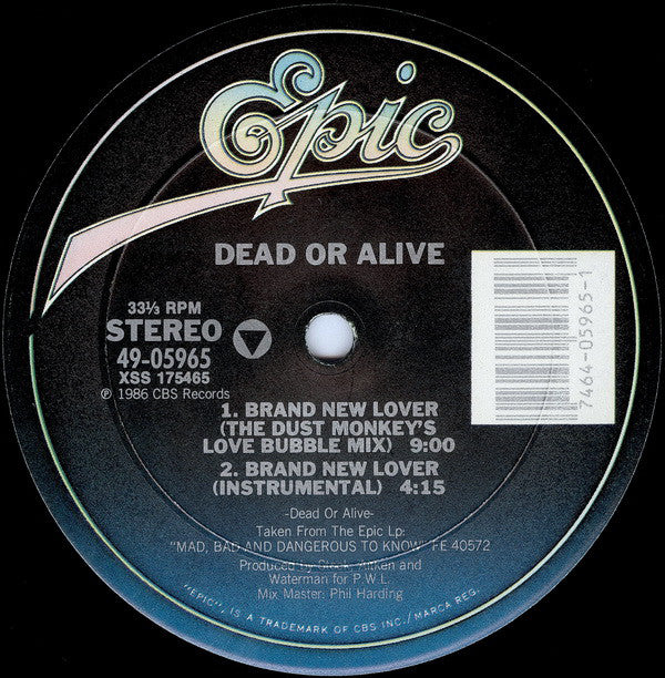 Dead Or Alive : Brand New Lover (12")