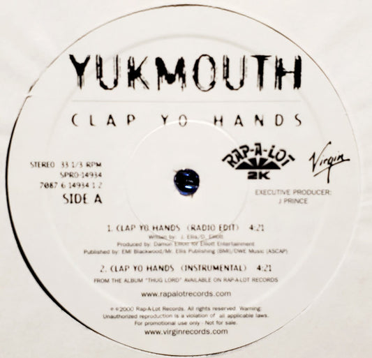 Yukmouth : Clap Yo Hands / Ooh! Ooh! (12", Promo)