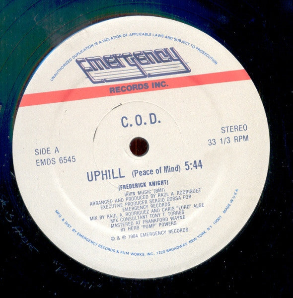 C.O.D. : Uphill (Peace Of Mind) (12", Single)