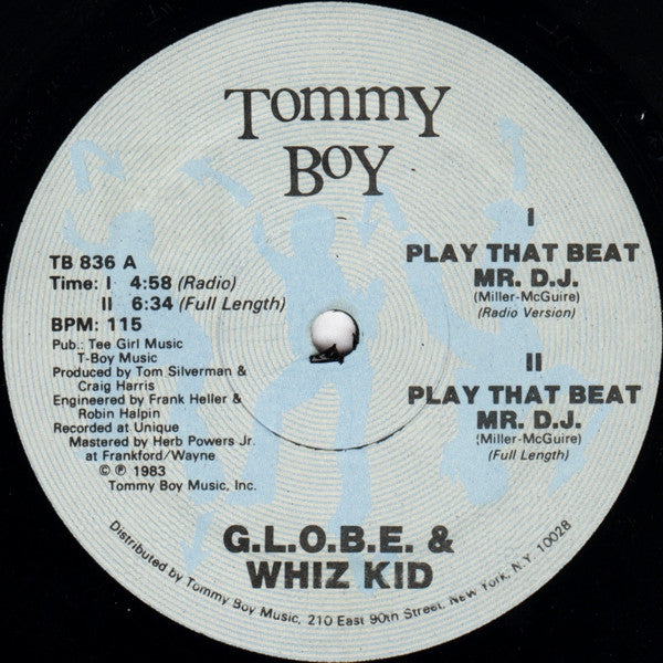 G.L.O.B.E. & Whiz Kid : Play That Beat Mr. D.J. (12")