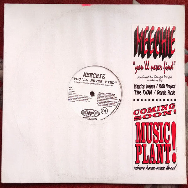 Meechie : You'll Never Find (12", Promo)