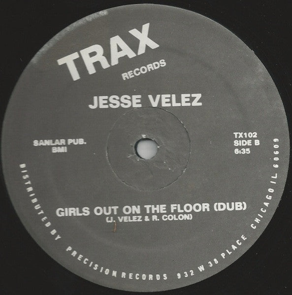 Jesse Velez : Girls Out On The Floor (12", Bla)