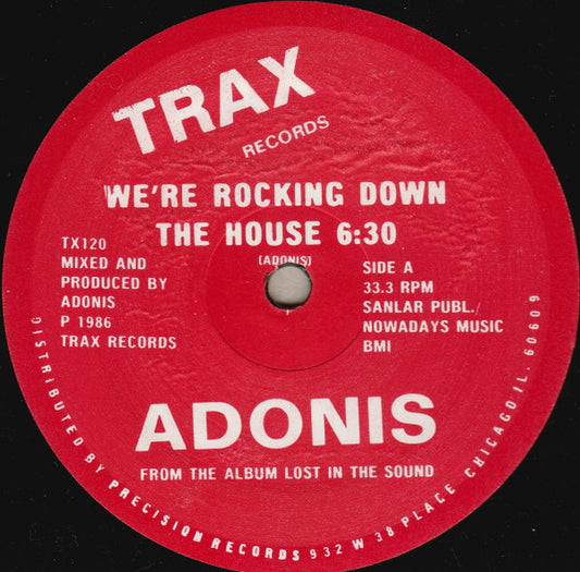 Adonis : We're Rocking Down The House (12")