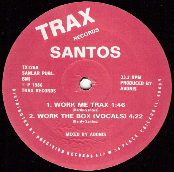 Santos (3) : Work The Box (12")