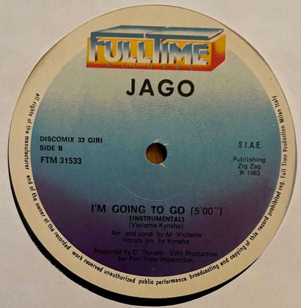 Jago : I'm Going To Go (12")