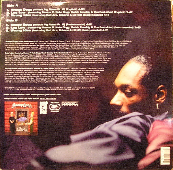 Snoop Dogg : Snoop Dogg / Lay Low / Wrong Idea (12")