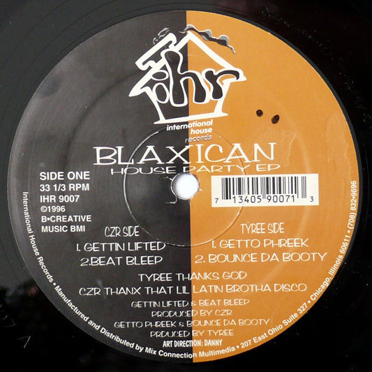 Blaxican : House Party EP (12", EP)