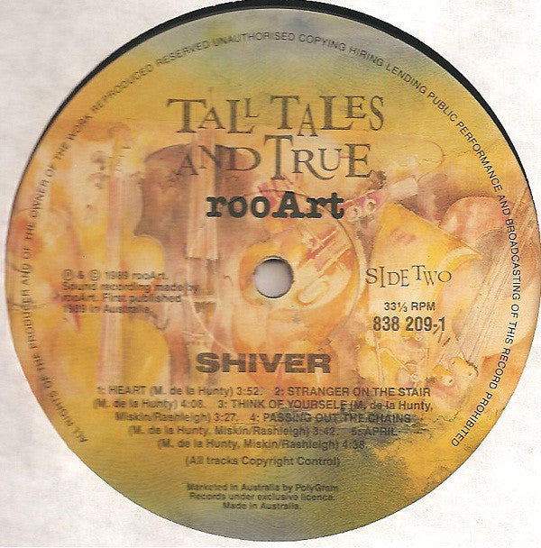 Tall Tales And True : Shiver (LP, Album)