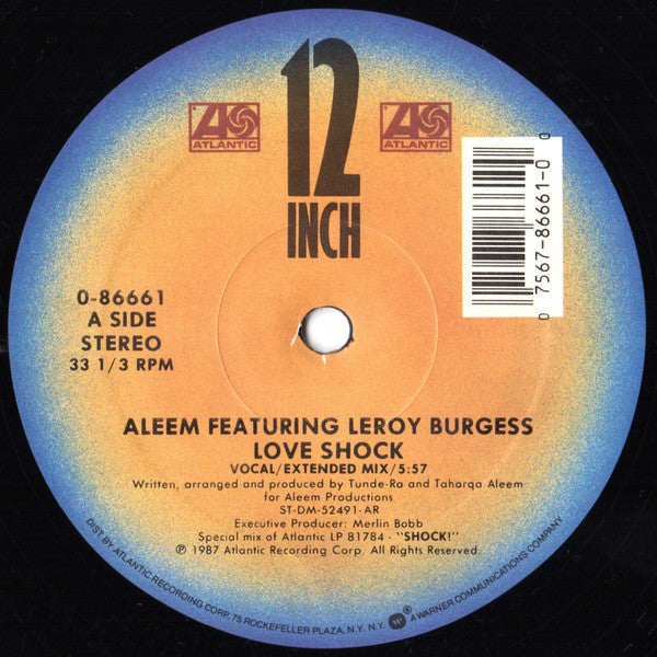 Aleem Featuring Leroy Burgess : Love Shock (12", Single, AR )