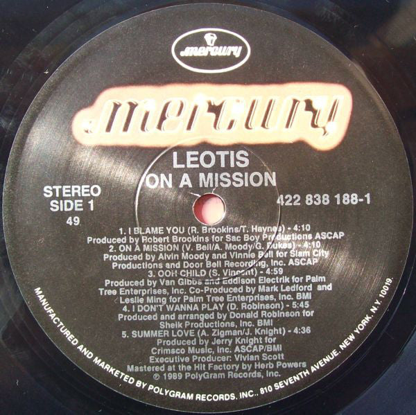 Leotis : On A Mission (LP)