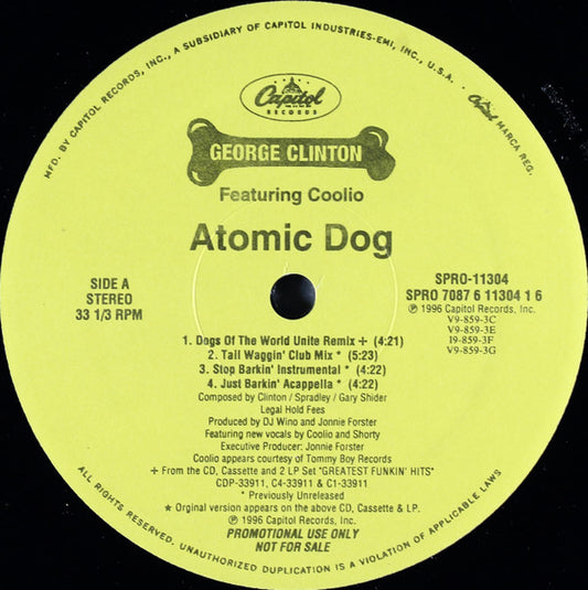 George Clinton : Atomic Dog (12", Promo)