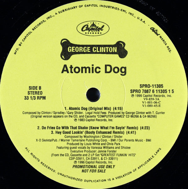 George Clinton : Atomic Dog (12", Promo)