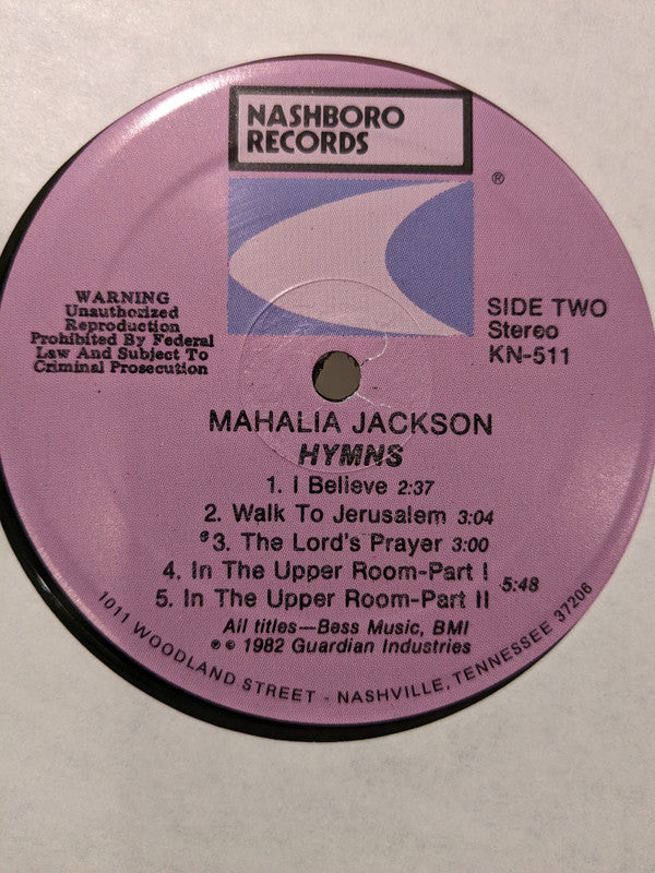 Mahalia Jackson : Hymns (LP, Comp)