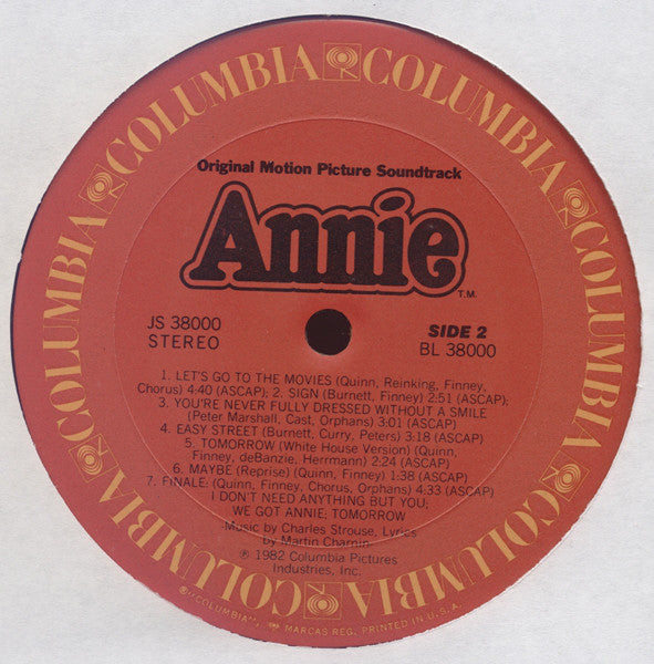 Various : Annie - Original Motion Picture Soundtrack (LP, Album, Ter)