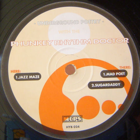Phunkey Rhythm Doctor : Underground Poetry (12")