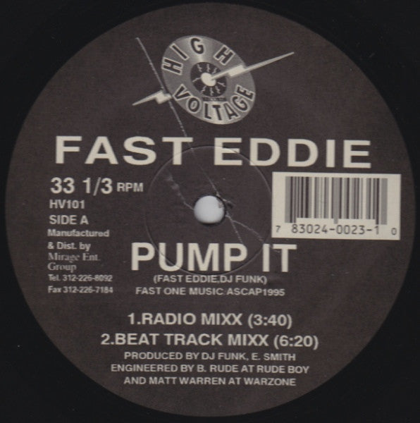 Fast Eddie* : Pump It (12")