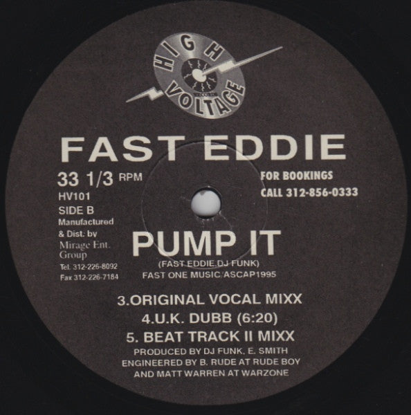 Fast Eddie* : Pump It (12")