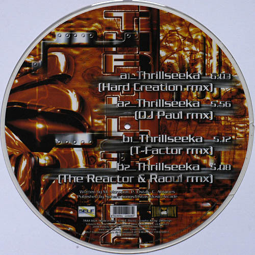 The Stunned Guys, Paul Elstak : Thrillseeka (The New Millenium Remixes) (12", Pic)