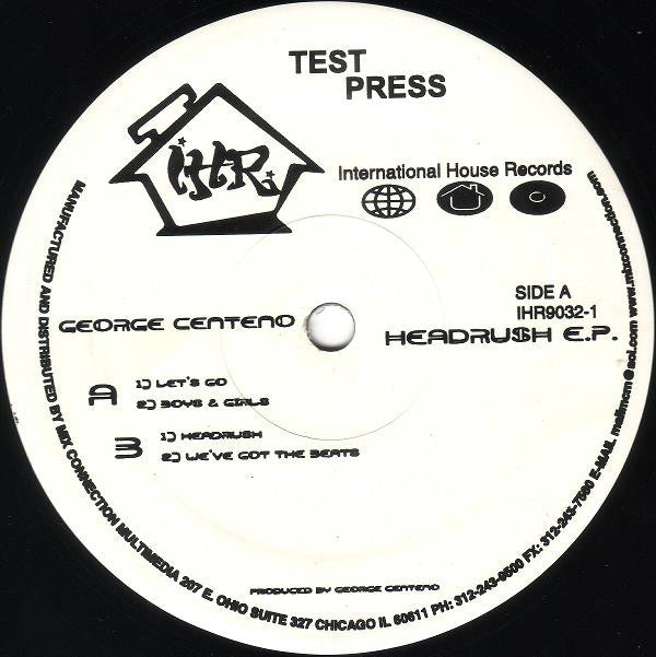 George Centeno : Headrush EP (12", TP)