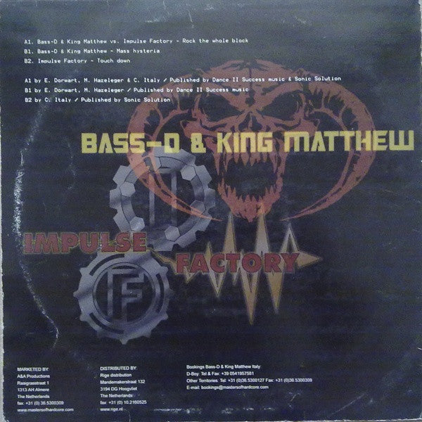 Bass-D & King Matthew vs. Impulse Factory : Rock The Whole Block (12")