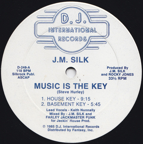 J.M. Silk : Music Is The Key (12", RE)