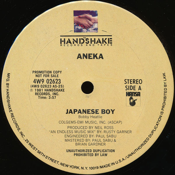 Aneka : Japanese Boy (12", Promo)