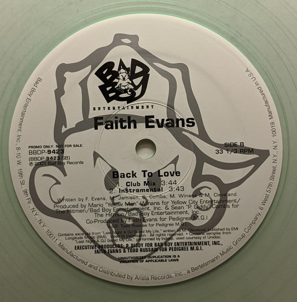 Faith Evans : You Gets No Love (12", Single, Promo, Min)