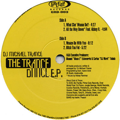 Michael Trance : The Trance Dance E.P. (12", EP)