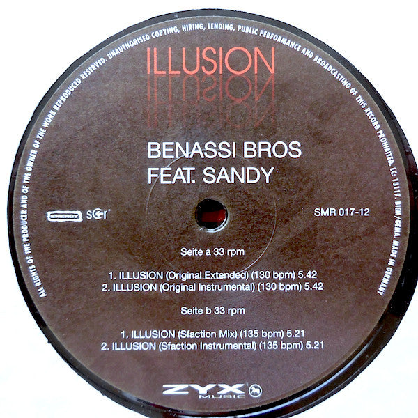 Benassi Bros. Feat. Sandy : Illusion (12")