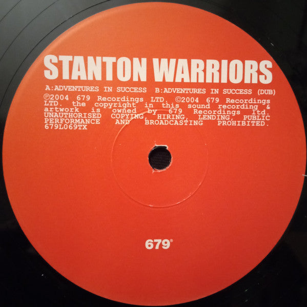 Stanton Warriors : Adventures In Success (12")