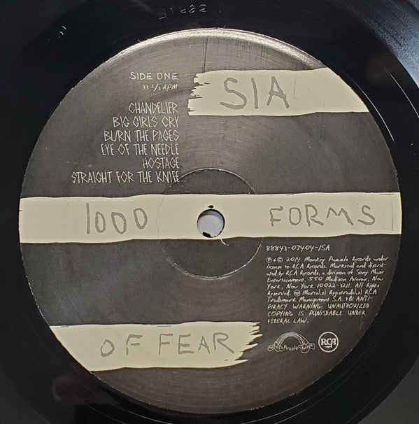 Sia : 1000 Forms Of Fear (LP, Album, RE, NRP)