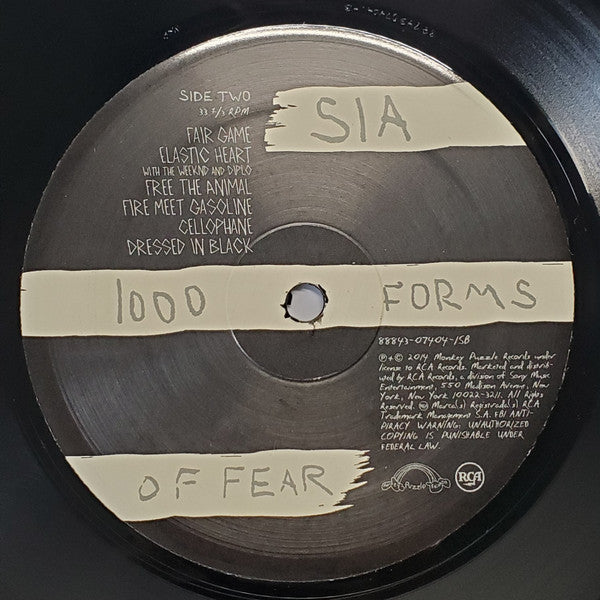 Sia : 1000 Forms Of Fear (LP, Album, RE, NRP)