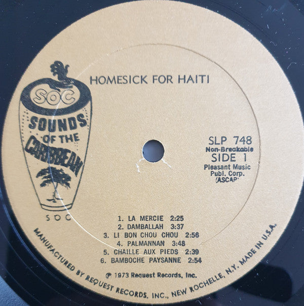 Various : Homesick For Haiti (LP)