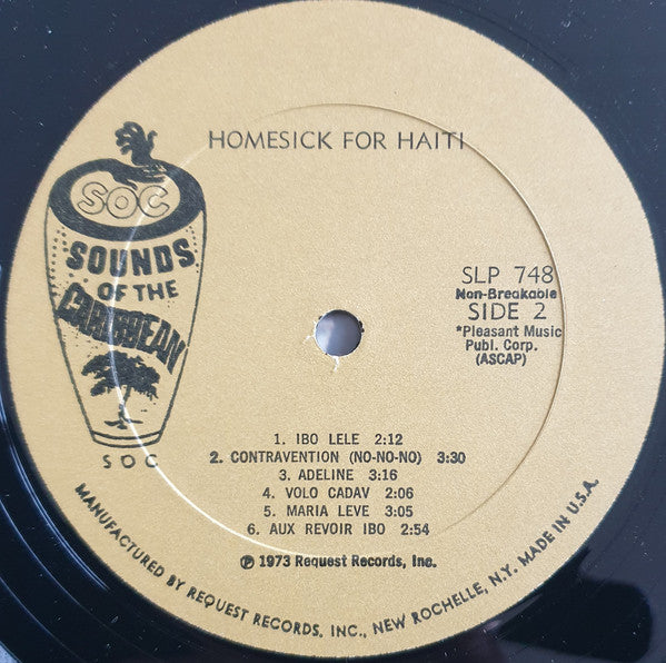 Various : Homesick For Haiti (LP)