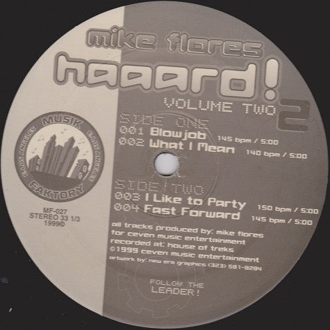 Mike Flores : Haaard! Volume Two (12")